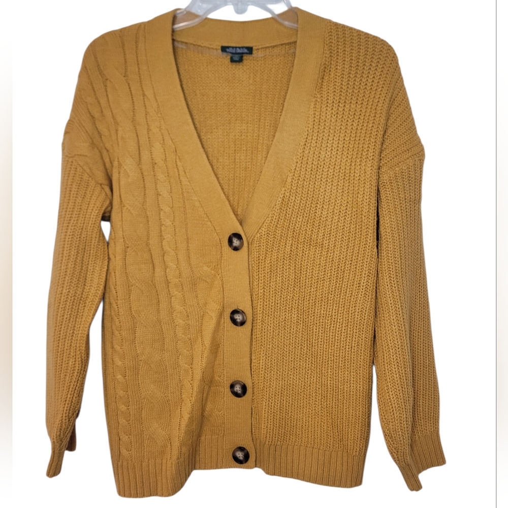 Wild Fable Golden Cardigan Sweater